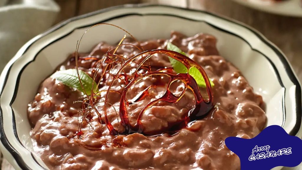 Arroz con chocolate cremoso fácil de preparar