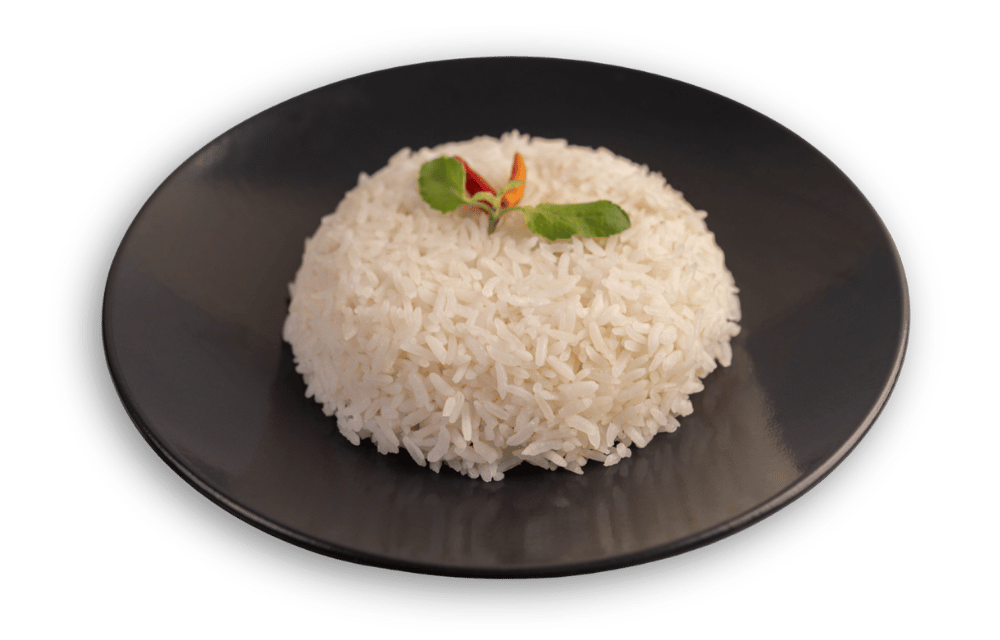 Delicioso plato de arroz blanco de Arroz Casanare