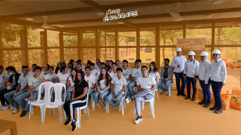 Estudiantes descubren la industria del arroz en Arroz Casanare